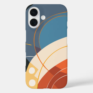 Modern Abstract Geometric iPhone 16 Case