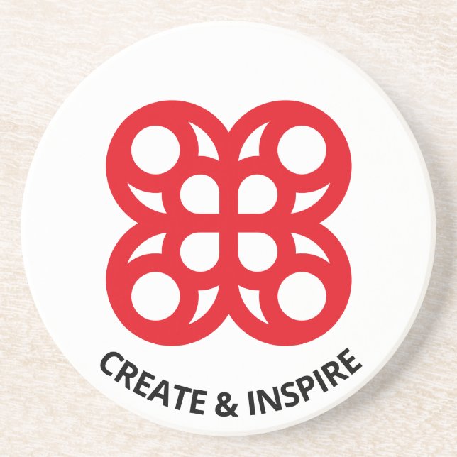 Modern Abstract Geometric Coaster (Front)