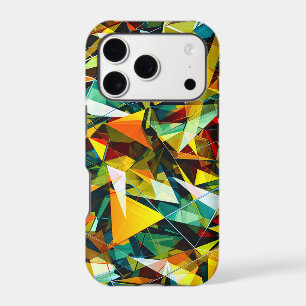 Modern Abstract Geometric Colorful Crystal Glass