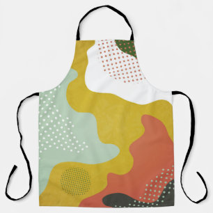 Modern abstract geometric composition with decorat apron