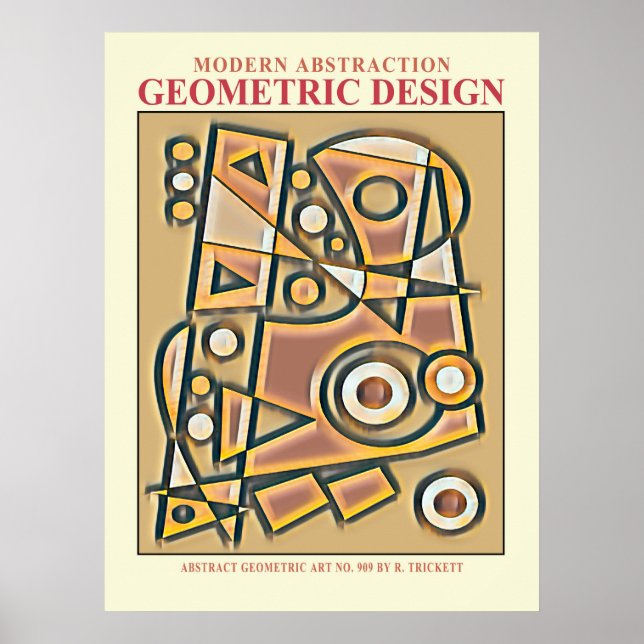 Modern Abstract Geometric EP No. 6 Poster (Front)