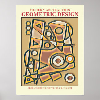 Modern Abstract Geometric EP No. 6 Poster