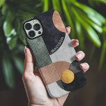 Modern Abstract Geometric Marble Custom Name iPhone 16 Pro Max Case<br><div class="desc">Modern Abstract Geometric Marble Custom Name iPhone 16 Pro Max Cases features black,  rose gold and gold watercolor geometric shapes on a grey marble background with stripes and your personalised name in modern white script. Personalise by editing the text in the text box provided. Designed by ©Evco Studio www.zazzle.com/store/evcostudio</div>
