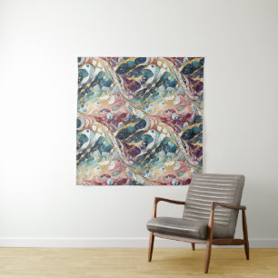 Modern abstract geometric pattern 51 tapestry