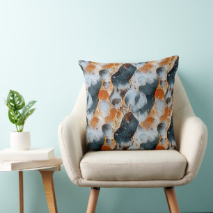 Modern abstract geometric pattern 52 cushion