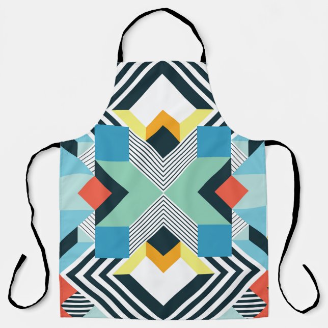 Modern Abstract Geometric Pattern. Apron (Front)
