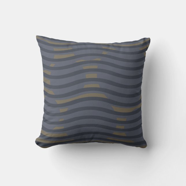 Modern abstract geometric pattern cushion (Front)