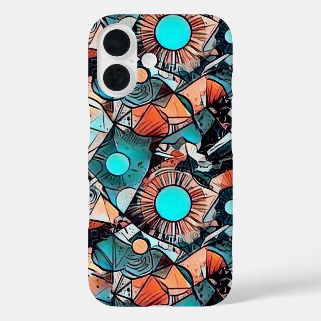 Modern abstract geometric pattern design 45 Case-Mate iPhone case (Back)
