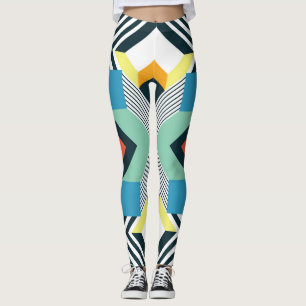 Modern Abstract Geometric Pattern. Leggings