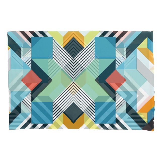 Modern Abstract Geometric Pattern. Pillowcase (Front)