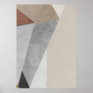 Modern Abstract Geometric Pattern Wall Art Poster