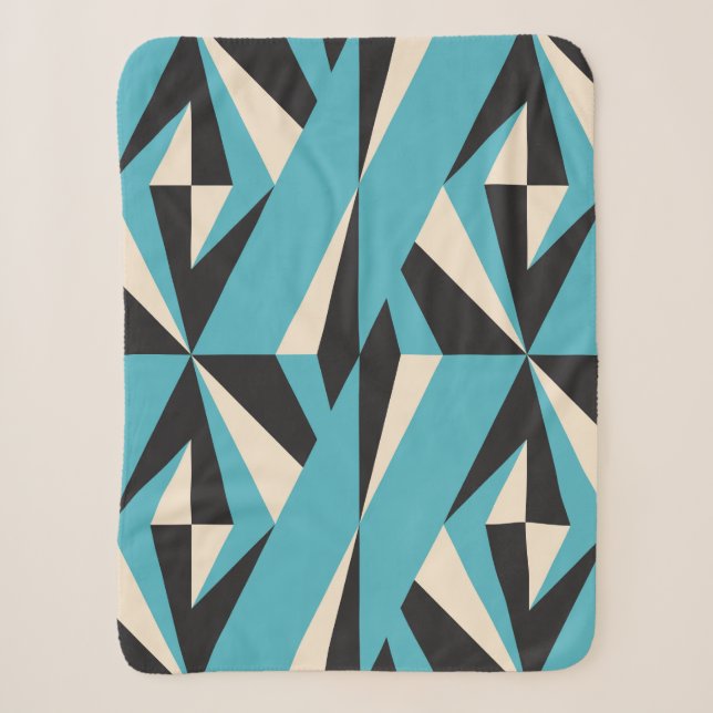 Modern abstract geometric seamless pattern with tr sherpa blanket (Front)