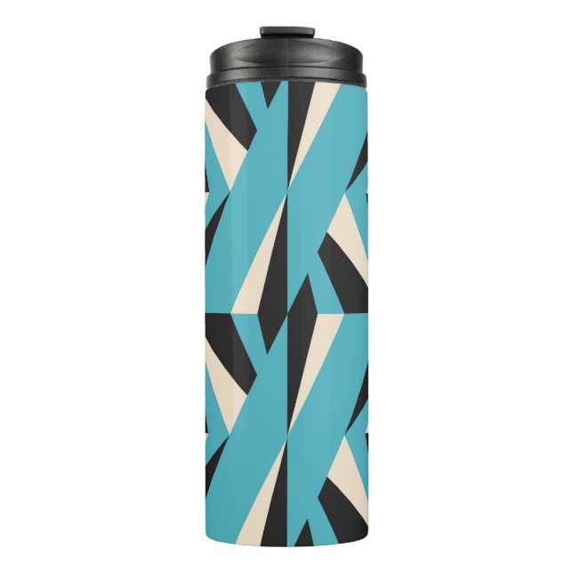 Modern abstract geometric seamless pattern with tr thermal tumbler (Front)