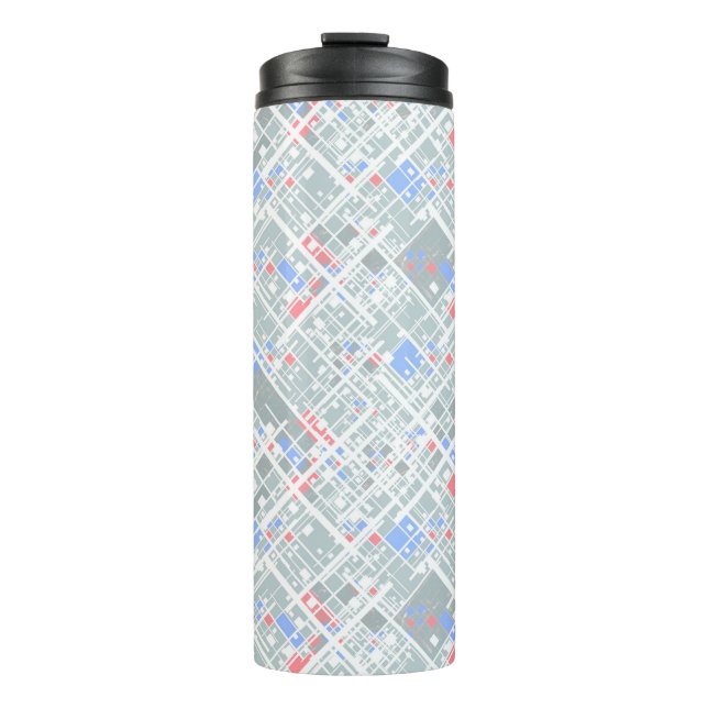 Modern abstract geometric. thermal tumbler (Front)
