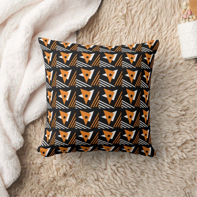 Modern Abstract Geometric Triangles Cushion (Blanket)