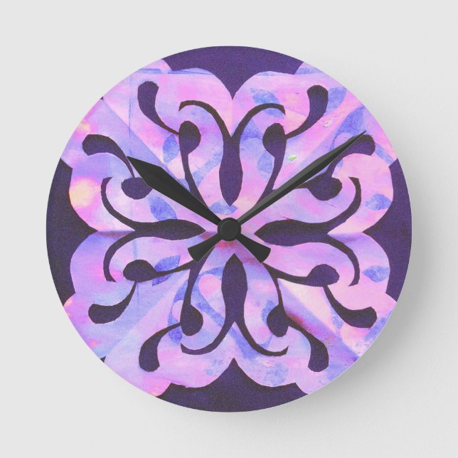 Modern Abstract Geometric Wall Clock (Front)
