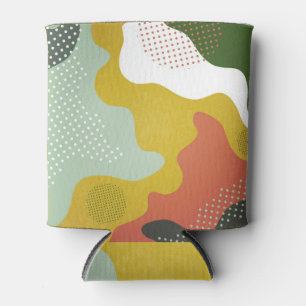 Modern Abstract Geometric Waves Composition Can Cooler
