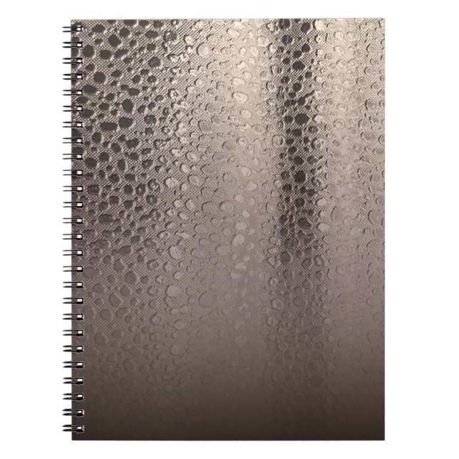 Modern Abstract Glam Silver Pink Blush Rose Gold Notebook (Front)