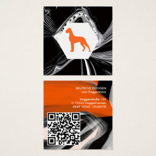 Modern abstract Great Dane Orange