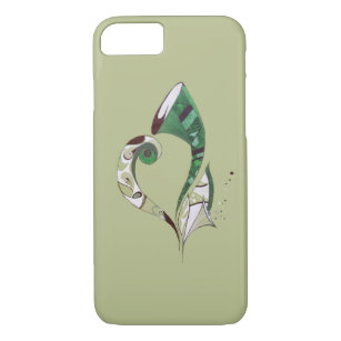 Modern abstract Green hand drawn ink illustration Case-Mate iPhone Case