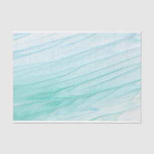 Modern Abstract Green Ombre Watercolor Pattern Tissue Paper