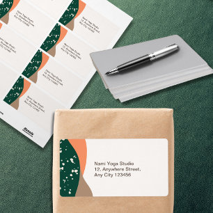 Modern Abstract Green Terra Cotta  Yoga Studio
