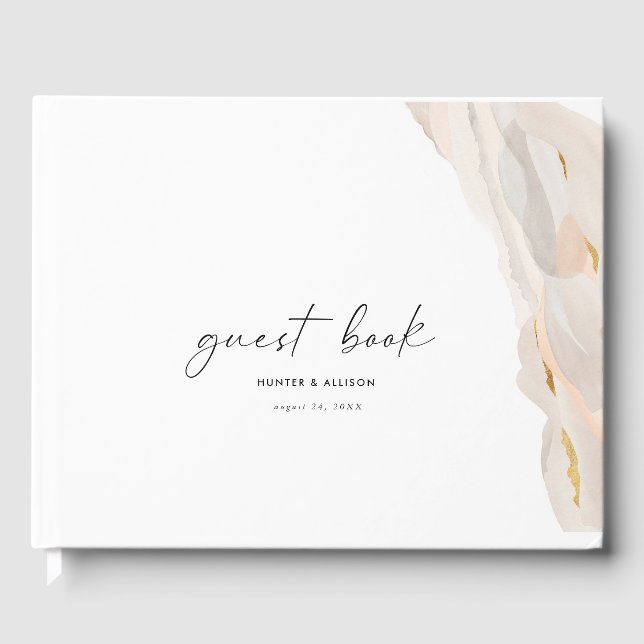 Modern Abstract Guest Book (Front)