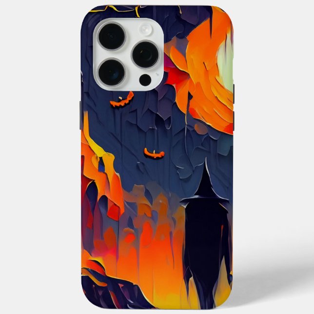 Modern Abstract Halloween Night Case-Mate iPhone Case (Back)