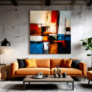 Modern Abstract: Handmade Artistry Canvas Print