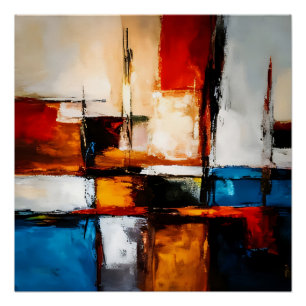 Modern Abstract: Handmade Artistry Poster