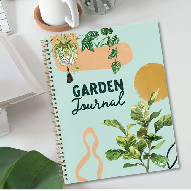 Modern Abstract Houseplant Garden Journal (In situ)