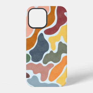 Modern abstract illustration in earthy tones. iPhone 12 case
