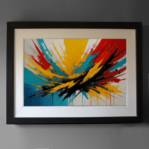 Modern Abstract Impressionism Minimalism 3:2 Poster