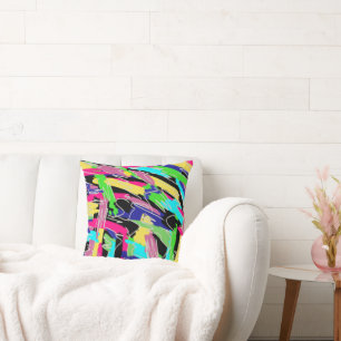 Modern Abstract in Rainbow Colours Water Bottle Cushion