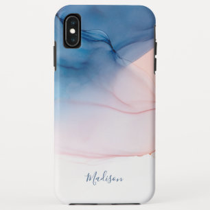 Modern Abstract Ink Wash with Name Case-Mate iPhone Case
