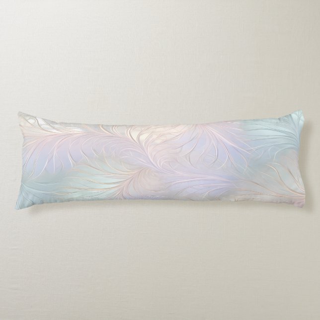 Modern Abstract Iridescent Body Pillow (Front)