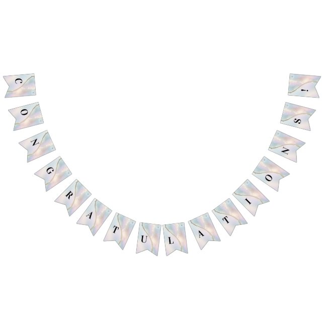 Modern Abstract Iridescent Bunting Flag (All)