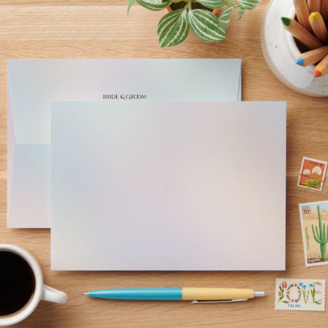 Modern Abstract Iridescent Envelope (Desk)