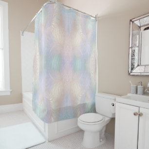 Modern Abstract Iridescent Shower Curtain