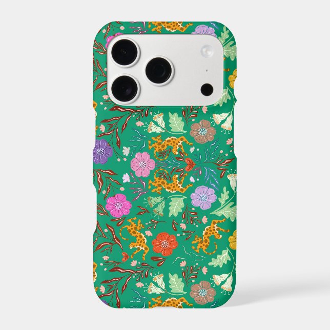 Modern abstract jungle party with cheetah  (Back)
