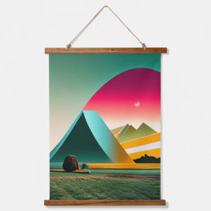 Modern Abstract Landscape Hanging Tapestry