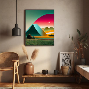 Modern Abstract Landscape       Poster
