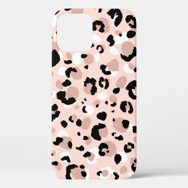 Modern Abstract Leopard Animal Print Case-Mate iPhone Case (Back)