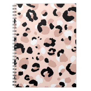 Modern Abstract Leopard Animal Print Notebook