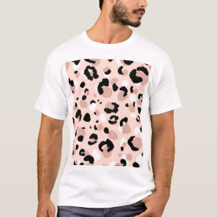 Modern Abstract Leopard Animal Print T-Shirt