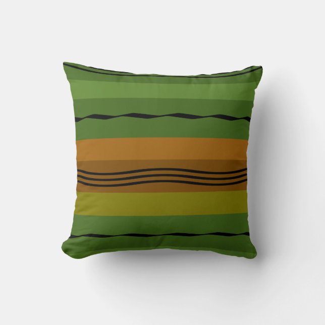 modern abstract line pattern cushion (Front)