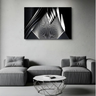Modern Abstract Lines 3D Architecture Poster