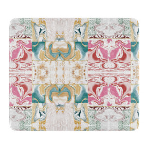 Modern abstract marble cutting board