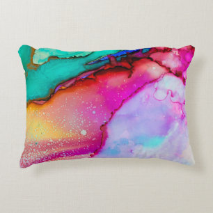 Modern Abstract Marble Watercolor Design Decorative Cushion