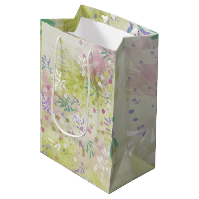 Modern Abstract  Medium Gift Bag (Front Angled)
